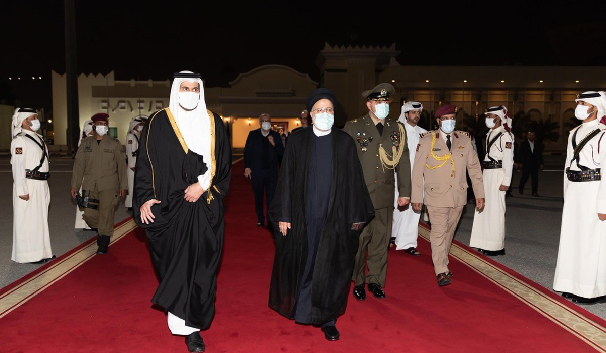 Iranian President Leaves Doha